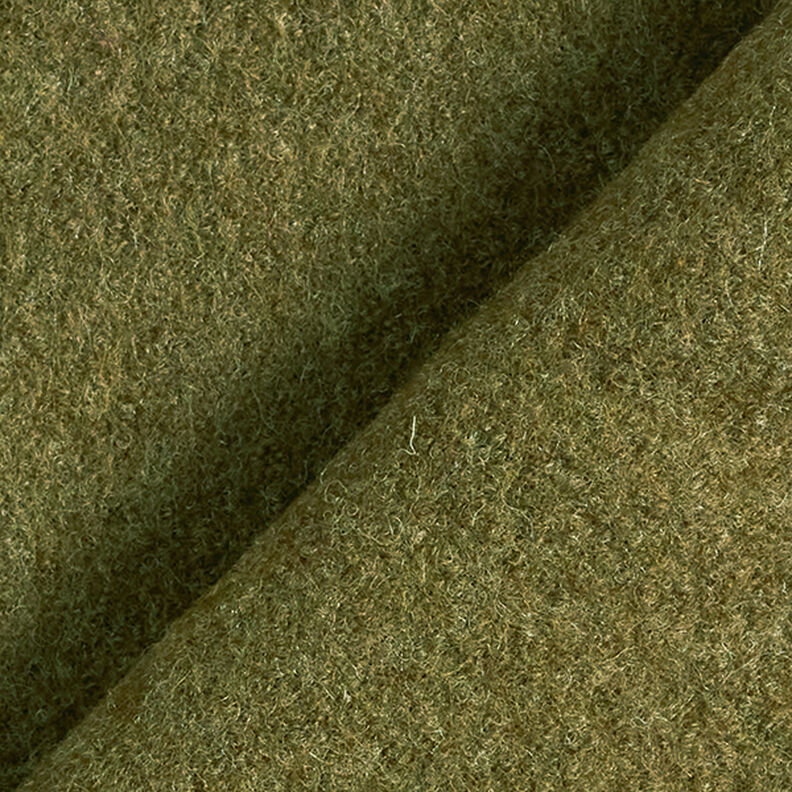 Wełniany loden spilśniany Melanż – oliwka,  image number 3