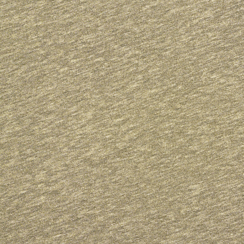 Lniany dżersej, połyskujący melanżu – khaki/złoty metaliczny,  image number 1