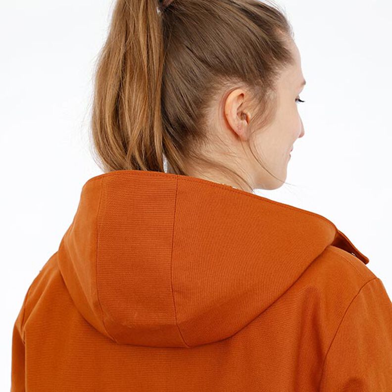 FRAU KARO – parka z podszewką, kapturem i naszywanymi kieszeniami, Studio Schnittreif | XS - XXL,  image number 4