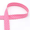 Taśma skośna groszki [18 mm] – pink,  thumbnail number 1