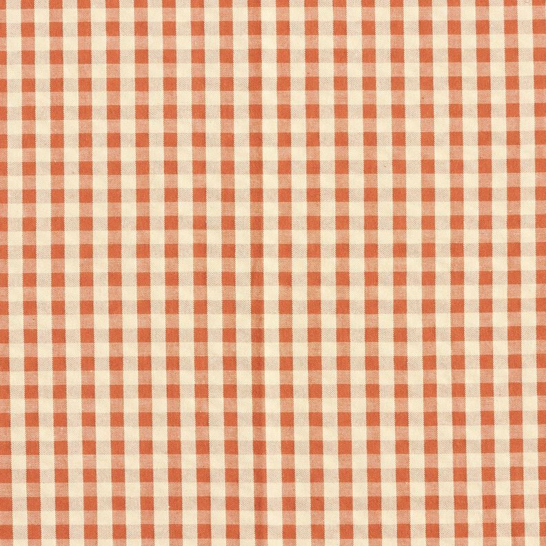 Kora Bawełna tkana kratka – terakota/jasnobeżowy, image number 1