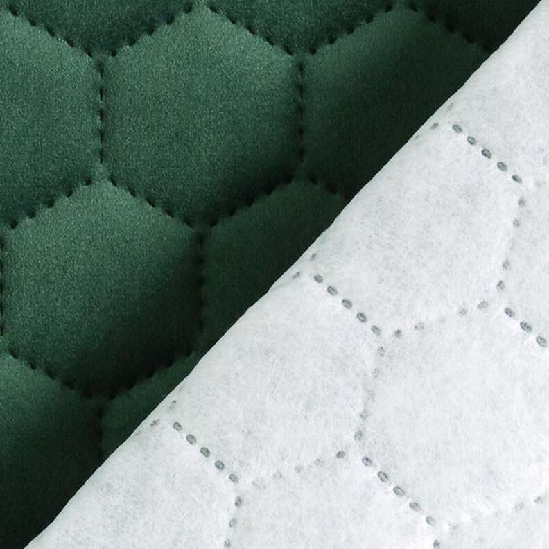 Tkanina tapicerska pikowany aksamit plaster miodu – ciemna zieleń,  image number 6