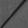 Dżersej żakardowy Mieszanka bawełny w zdobione paski – ciemnoszary,  thumbnail number 4