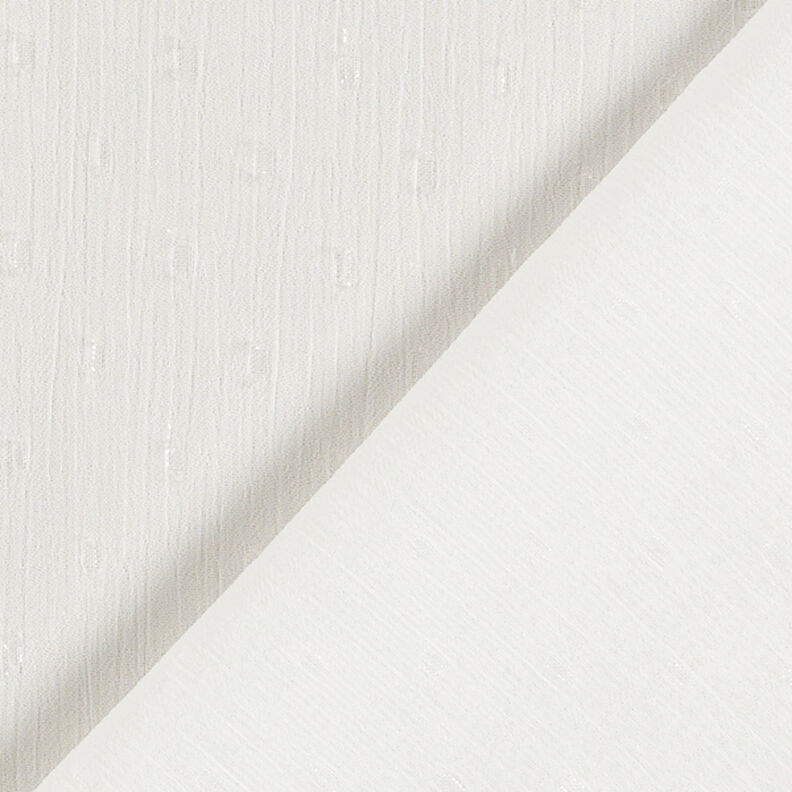 Szyfonowe kropki brokatowe – biel,  image number 4
