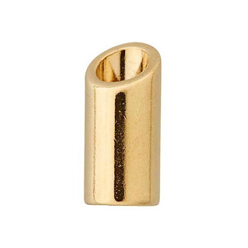 Końcówka do sznurka [ Ø 5 mm ] – złoto metaliczny,  image number 2