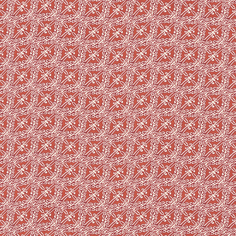 Satyna poliestrowa paisley w romby – miedź, image number 1