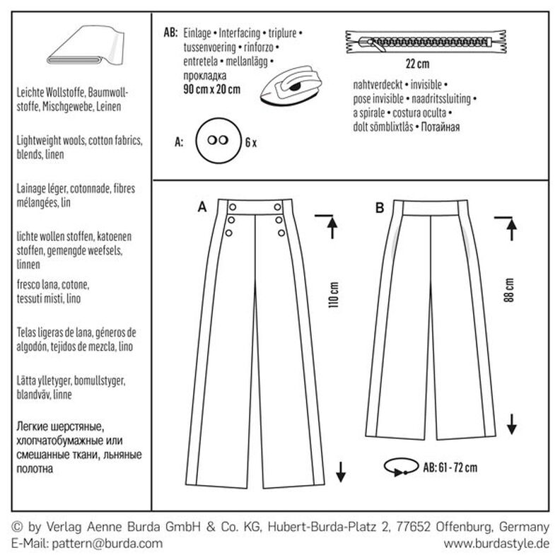 Spodnie, Burda 6573,  image number 6