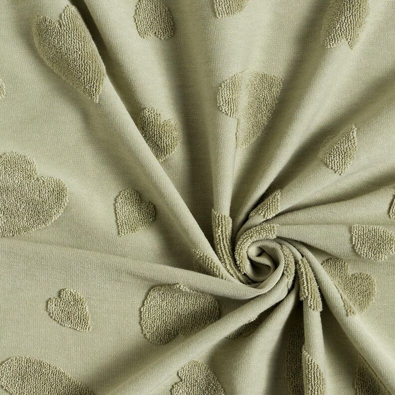 Dzianina frotte serca – greige, image number 3