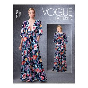 Sukienka maxi, Vogue 1735 | 42-50, 