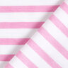 Dżersej pika w paski – biel/pink,  thumbnail number 4