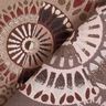 Tkanin dekoracyjna Żakard elegancka mandala – ciemny szarobrązowy/burgund,  thumbnail number 4