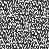Dżersej wiskozowy z abstrakcyjnym wzorem panterki – czerń/biel,  thumbnail number 1