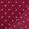 Sztruks cienki haftowane kokardy | Poppy Fabrics – czerwień karminowa,  thumbnail number 4