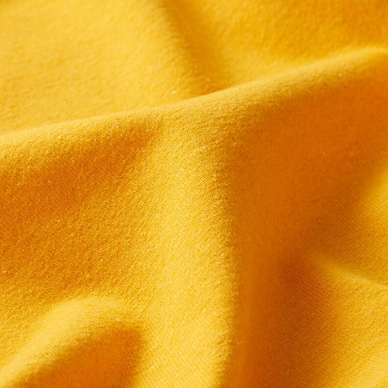Dżersej z mieszanki bawełny z recyklingu – żółty curry,  image number 2