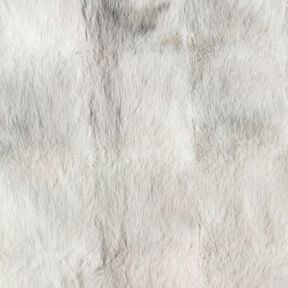 Sztuczne futerko długie włosie z gradientem &ndash; srebrnoszary, 