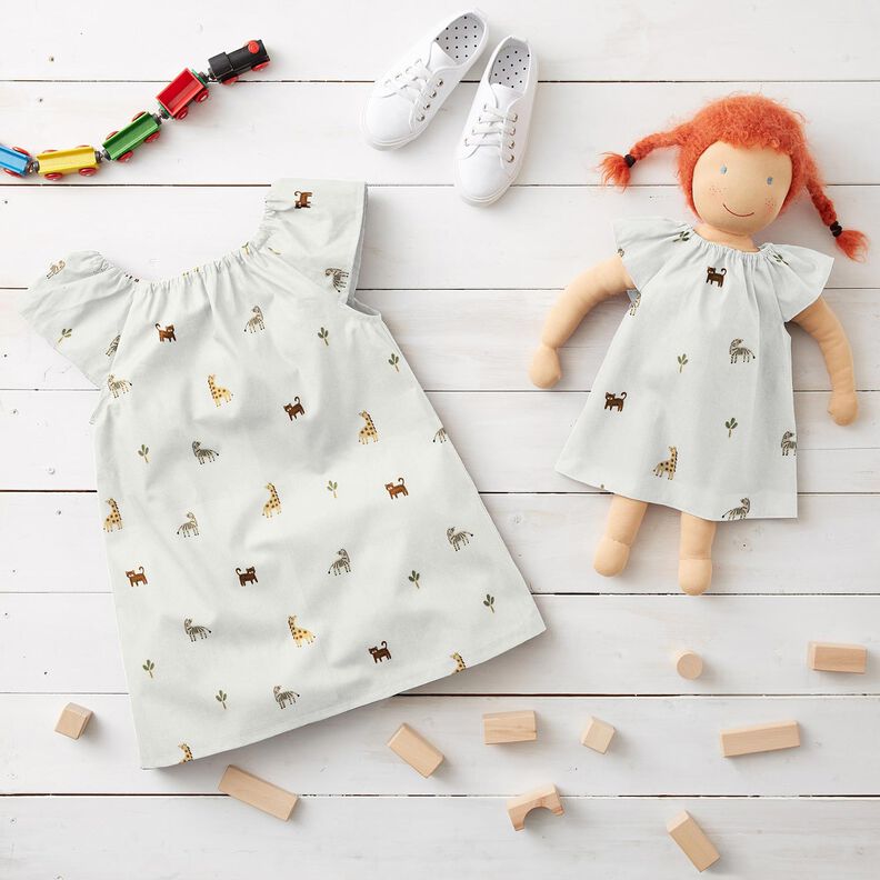 D?ersej bawe?niany ma?e zwierz?ta stepowe &ndash; biel,  image number 6