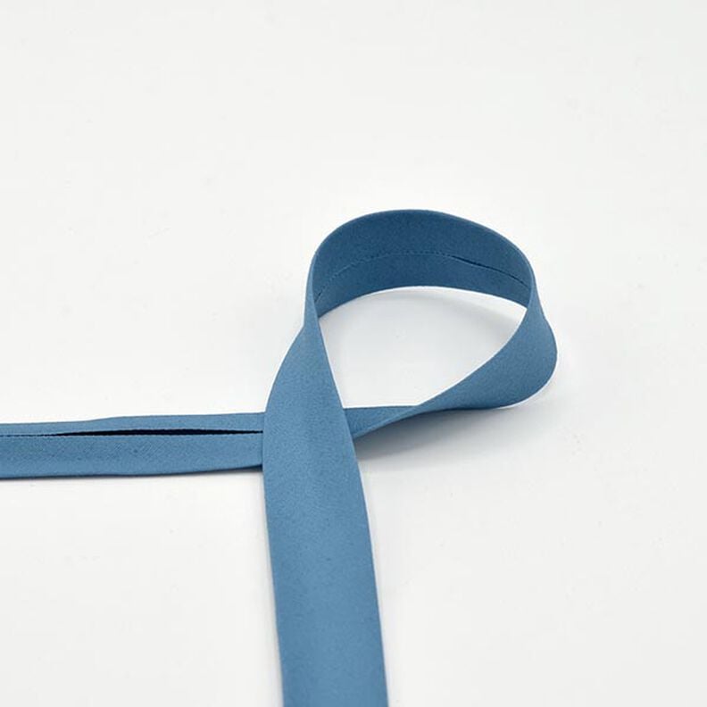 Taśma skośna bawełniana Popelina [20 mm] – błękit,  image number 1