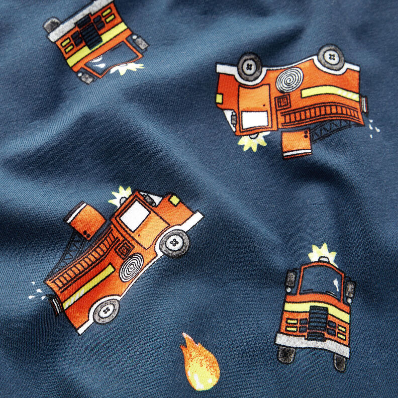 Dżersej bawełniany straż pożarna – indygo,  image number 2