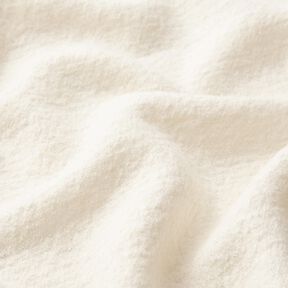 Lekka dzianina swetrowa z wełny z domieszką wiskozy – mleczna biel | Resztka 70cm, 