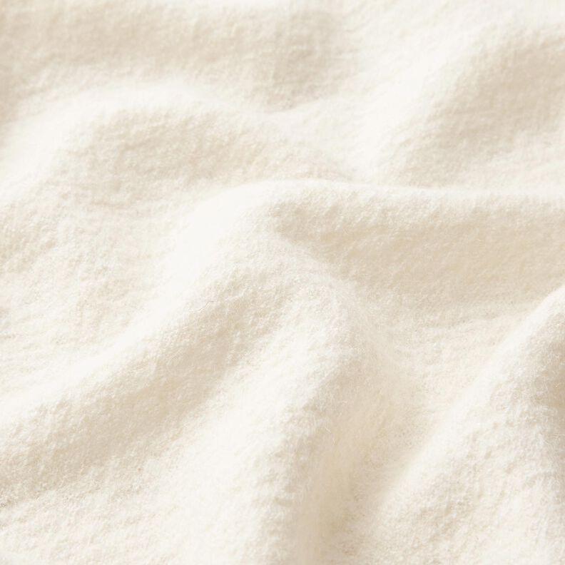 Lekka dzianina swetrowa z wełny z domieszką wiskozy – mleczna biel,  image number 2