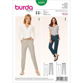 Spodnie, Burda 6689, 