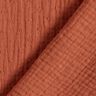 Muślin / Tkanina double crinkle dobby – terakota,  thumbnail number 4