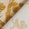 Tkanina dekoracyjna płótno Chiński żuraw – beż/żółty curry,  thumbnail number 4