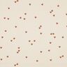 Dżersej prążkowany rozproszone serca | Poppy Fabrics – jasnobeżowy/brąz,  thumbnail number 1