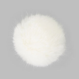 Pompon ze sztucznego futerka, 10 cm | 1, 