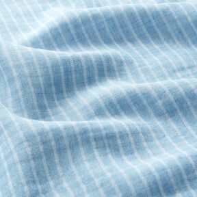 Muślin / Tkanina double crinkle paski z barwionej przędzy | Poppy Fabrics – niebieski, 