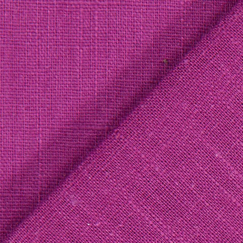 Tkanina lniana mieszanka ramii, średnia – winogronowy,  image number 4
