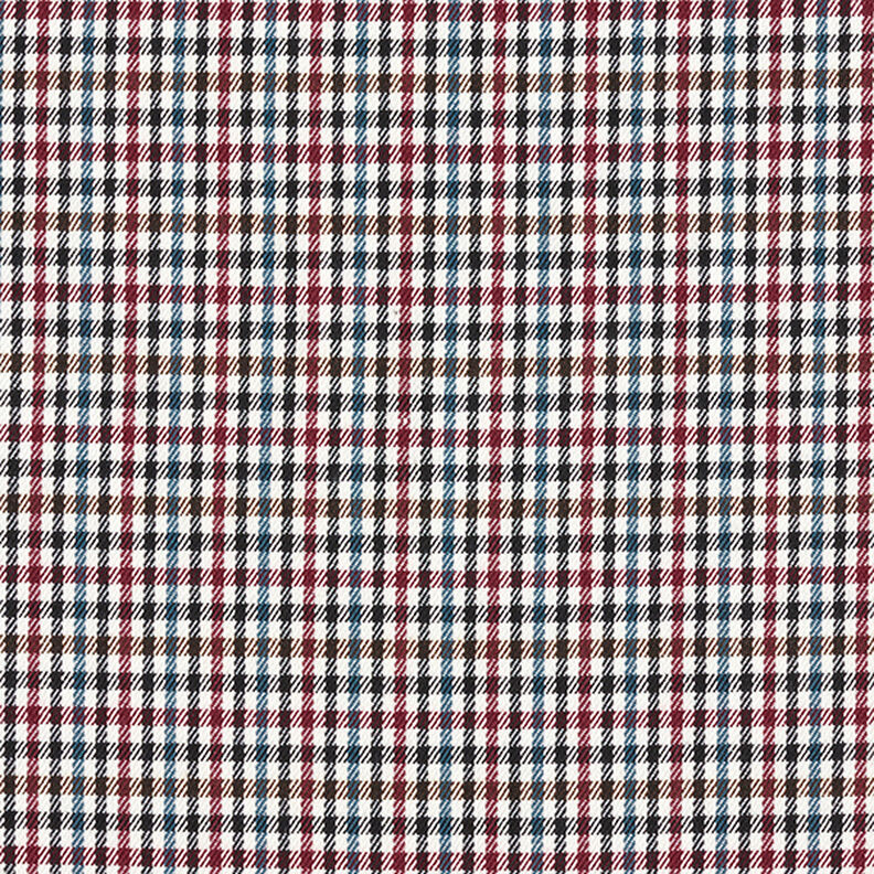Tkanina spodniowa strecz Szkocka krata – biel/czerń,  image number 1
