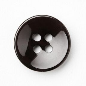 Guzik 4-dziurkowy marmurkowy [Ø 15 mm] – czerń, 