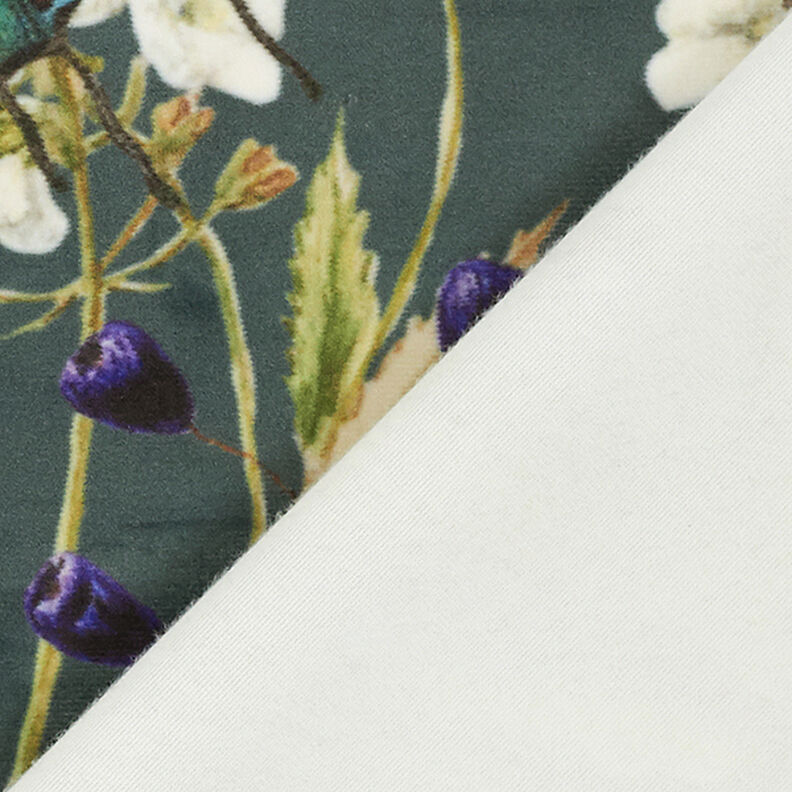 Aksamit dekoracyjny Premium Paw – ciemna zieleń,  image number 4