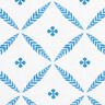 Tkanin dekoracyjna Diagonal bawełniany eleganckie romby – biel/błękit,  thumbnail number 1