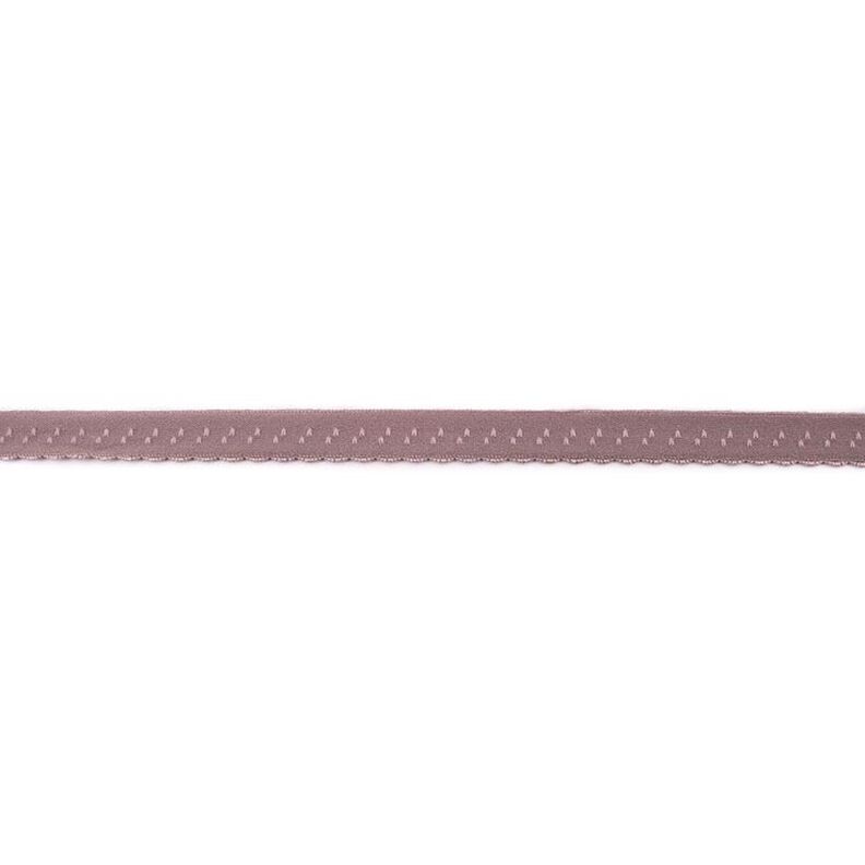 Elastyczna lamówka Koronka [12 mm] – ciemny szarobrązowy,  image number 1