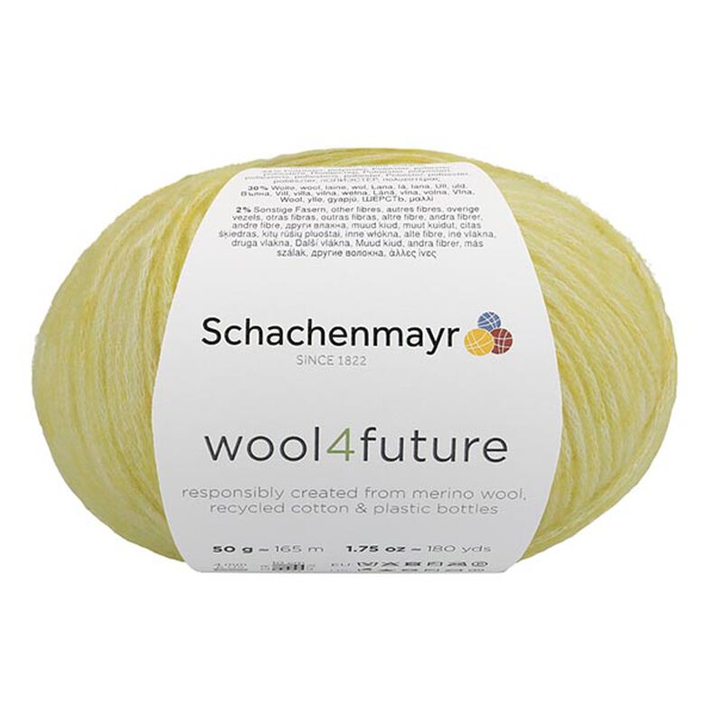Wool4future, 50g (0020) | Schachenmayr – jasna żółć,  image number 2
