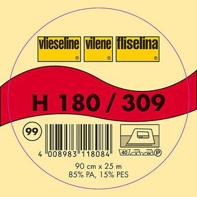 H 180 Wkładka do przyprasowania | Vilene – czerń, 