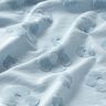 Dzianina frotte kwiaty – srebrny niebieski,  thumbnail number 2