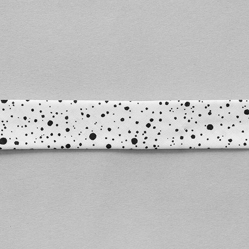 Lamówka w kleksy [ 20 mm ] – biel/czerń,  image number 2