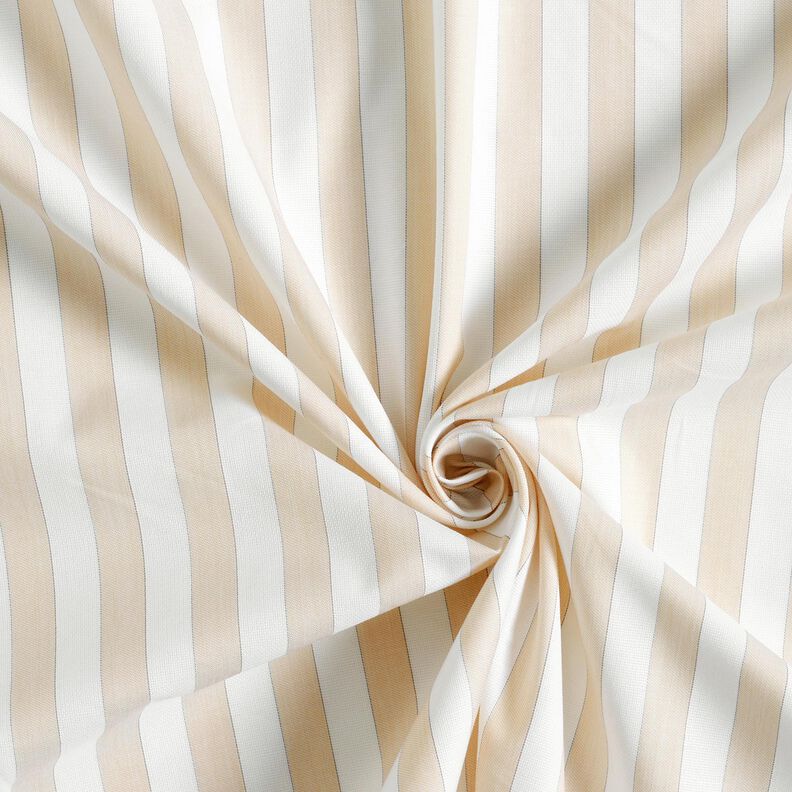 Tkanina bawełniana w paski – biel/nerkowiec,  image number 3