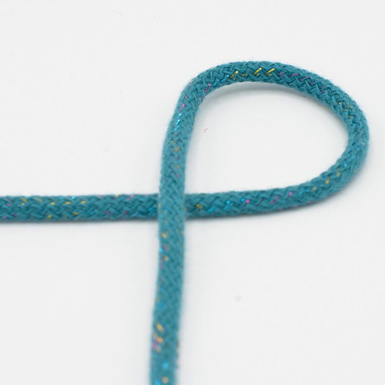 sznurek bawełniany Lureks [Ø 5 mm] – petrol,  image number 1