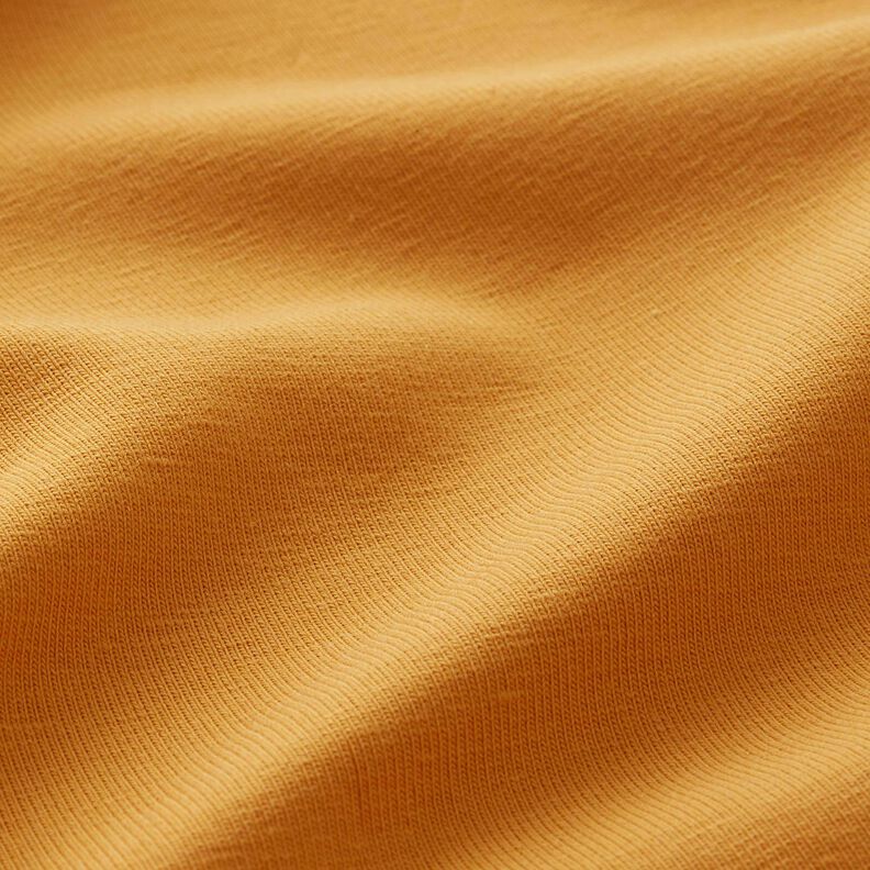 Dżersej bawełniany średniej ciężkości jednokol – żółty curry,  image number 2