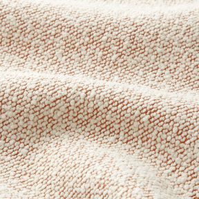 Tkanina outdoor Delikatna tkanina bouclé – łosoś/mleczna biel, 
