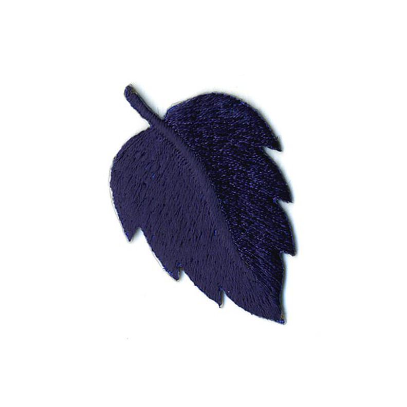 Aplikacja liść [ 3 x 4 cm ] – granat,  image number 1