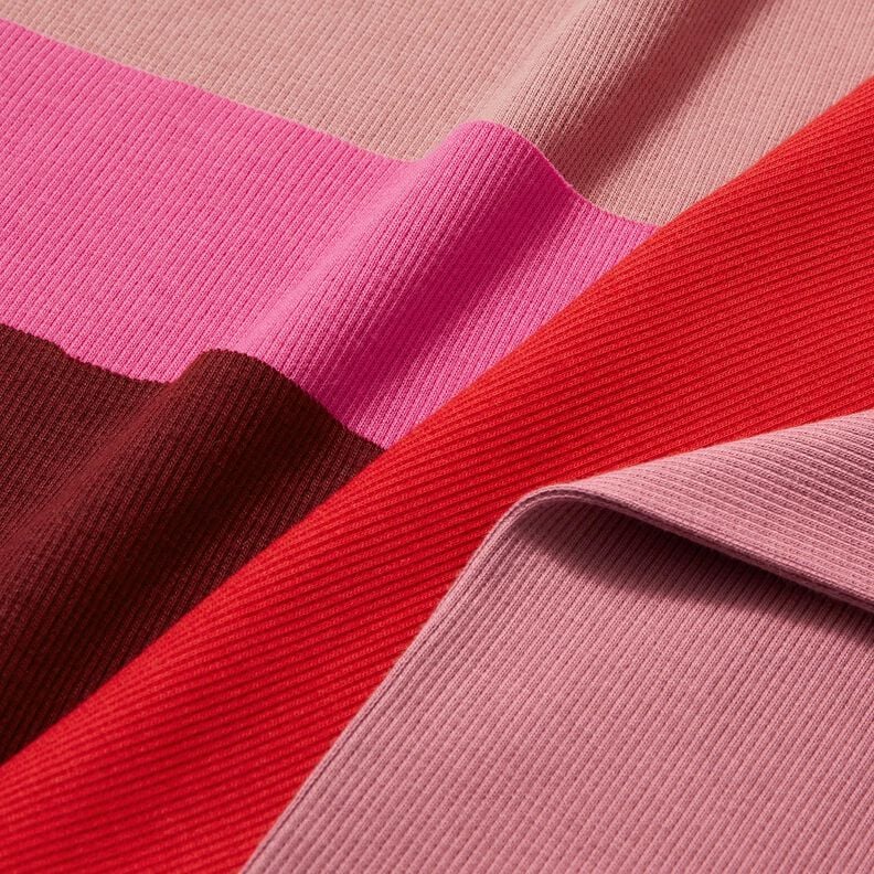 2x2 Dzianina ściągaczowa Jednokol – pink,  image number 6