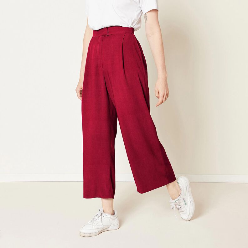 Wiskoza Strecz Jednokol – ciemnoczerwony,  image number 9