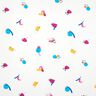 Dżersej bawełniany – abstrakcyjne kształty | DIY Eule – biel,  thumbnail number 1