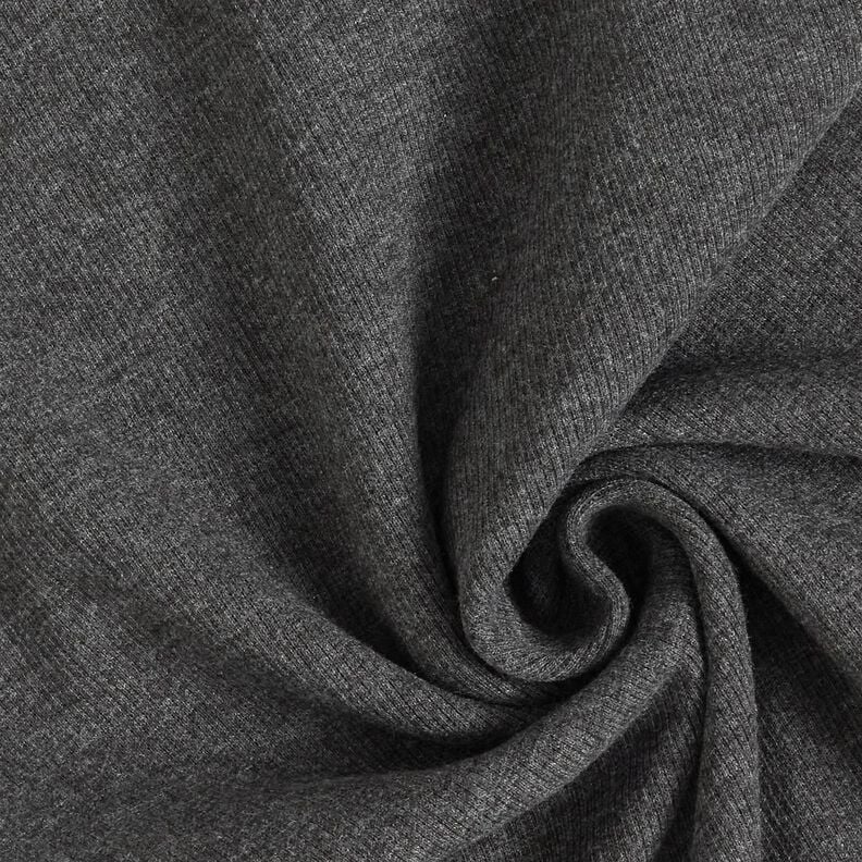 2x2 Dzianina ściągaczowa Melanż – granit,  image number 1