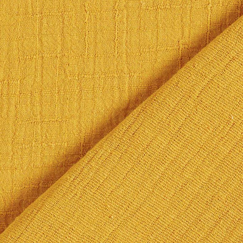 Bambus Muślin / Tkanina double crinkle struktura – żółty curry,  image number 4